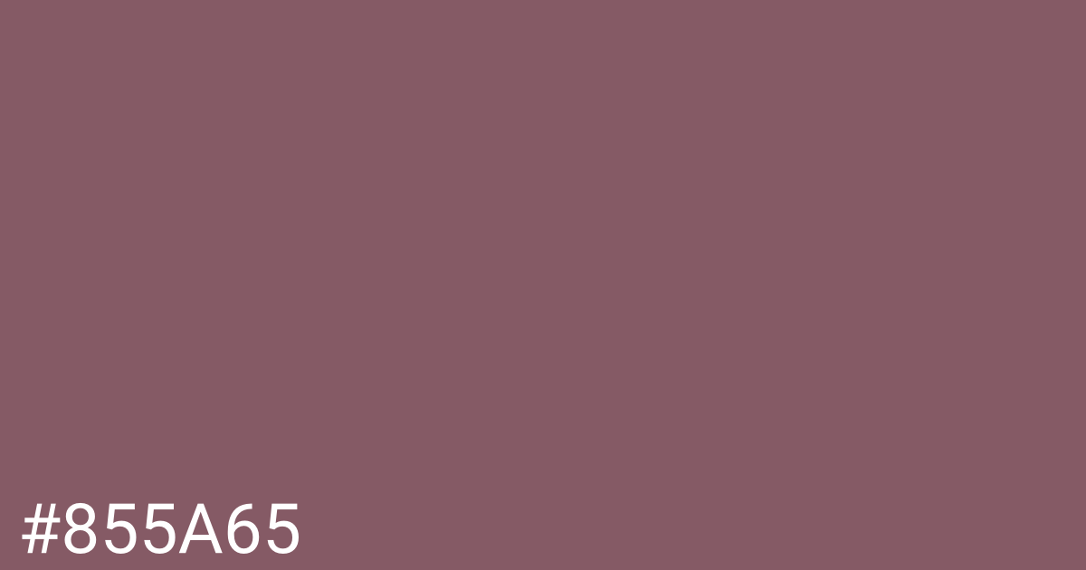 Hex color #855a65 graphic