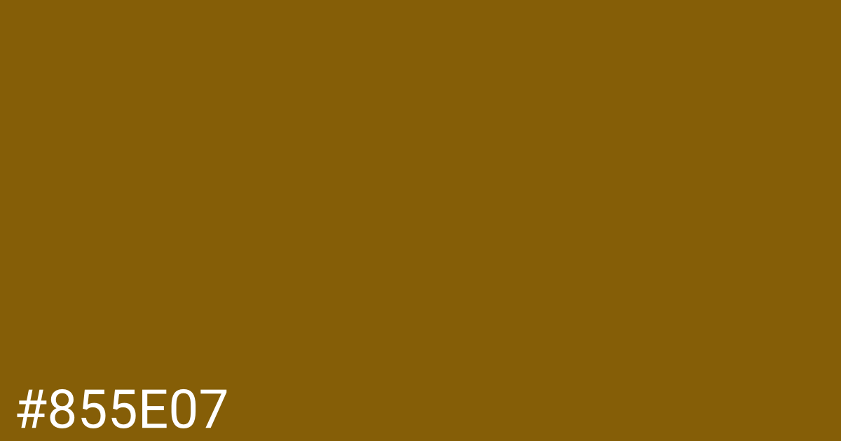 Hex color #855e07 graphic