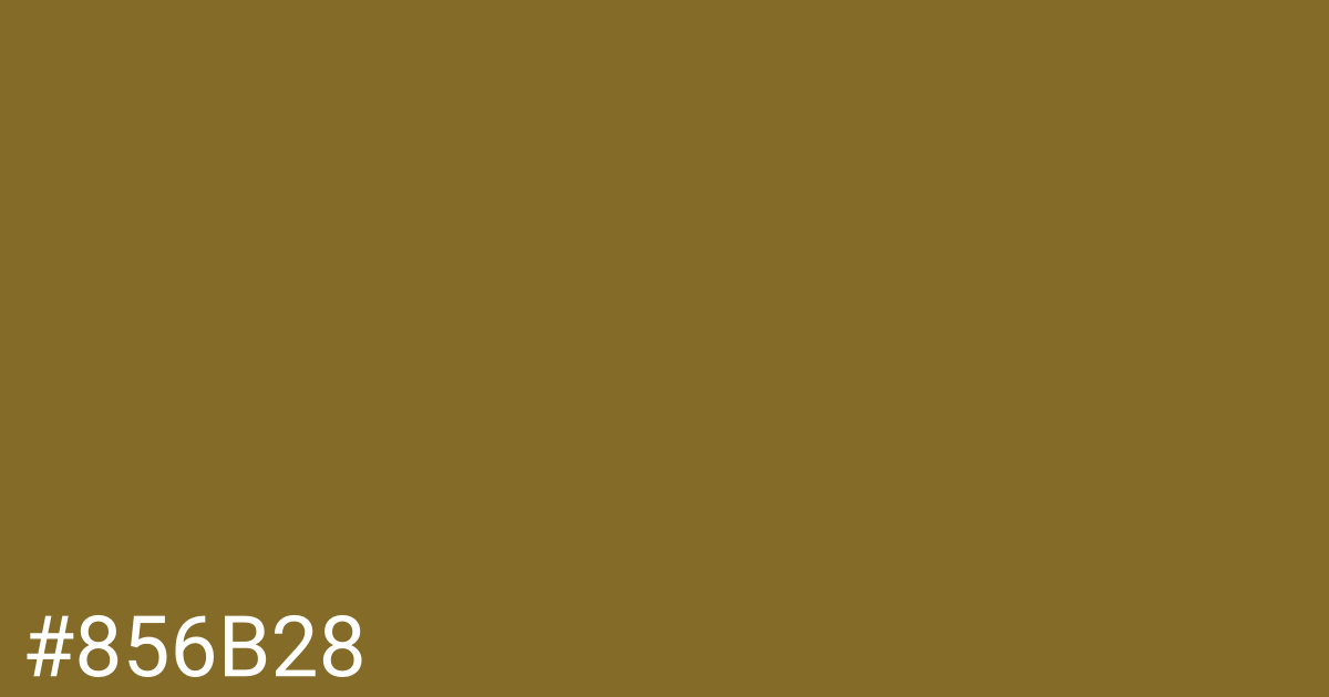 Hex color #856b28 graphic