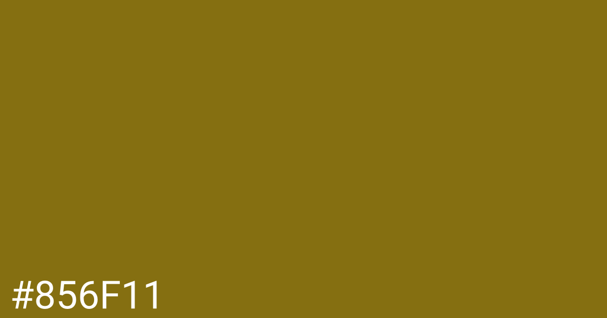 Hex color #856f11 graphic