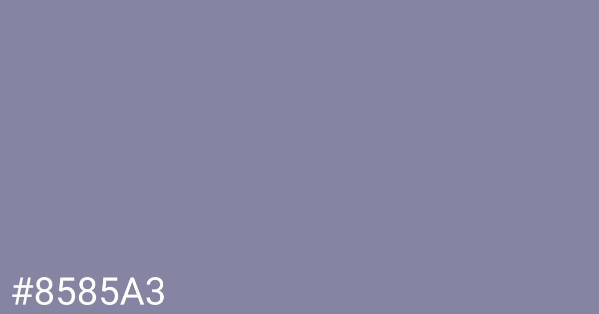 Hex color #8585a3 graphic