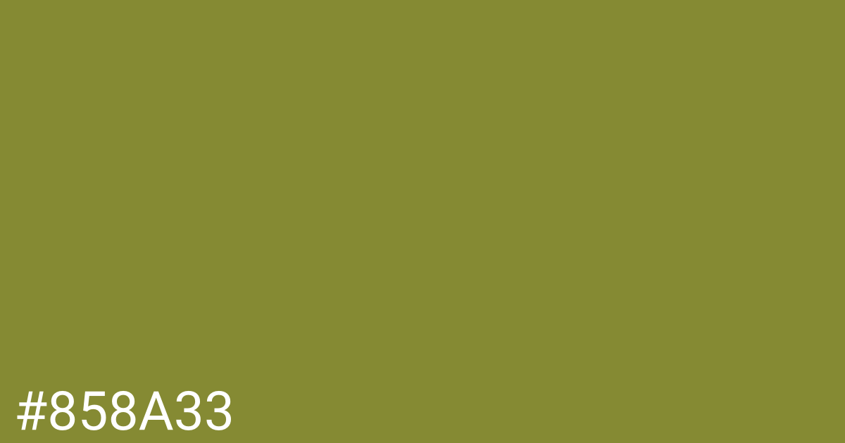 Hex color #858a33 graphic