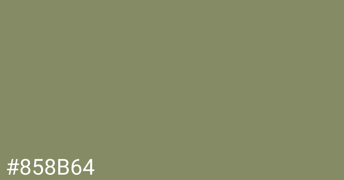 Hex color #858b64 graphic