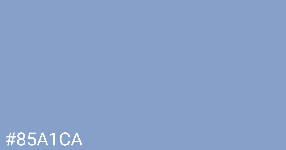 Hex color #85a1ca graphic
