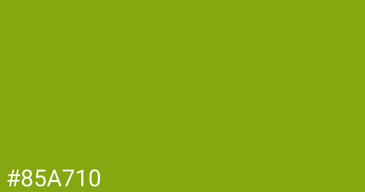 Hex color #85a710 graphic