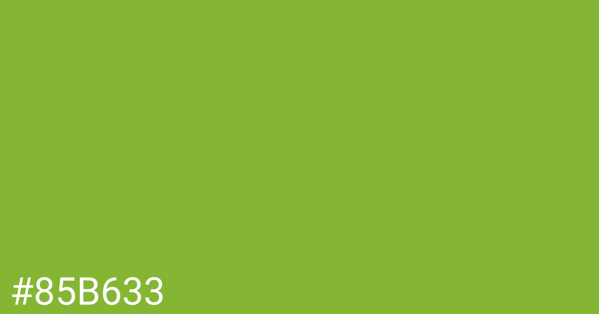 Hex color #85b633 graphic