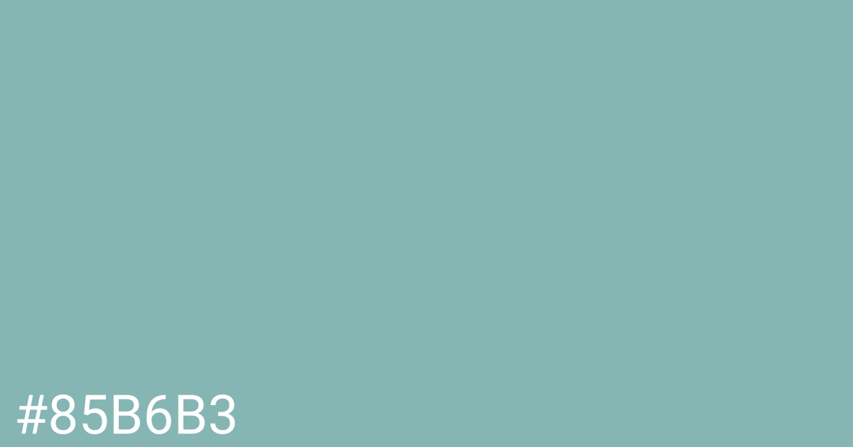 Hex color #85b6b3 graphic