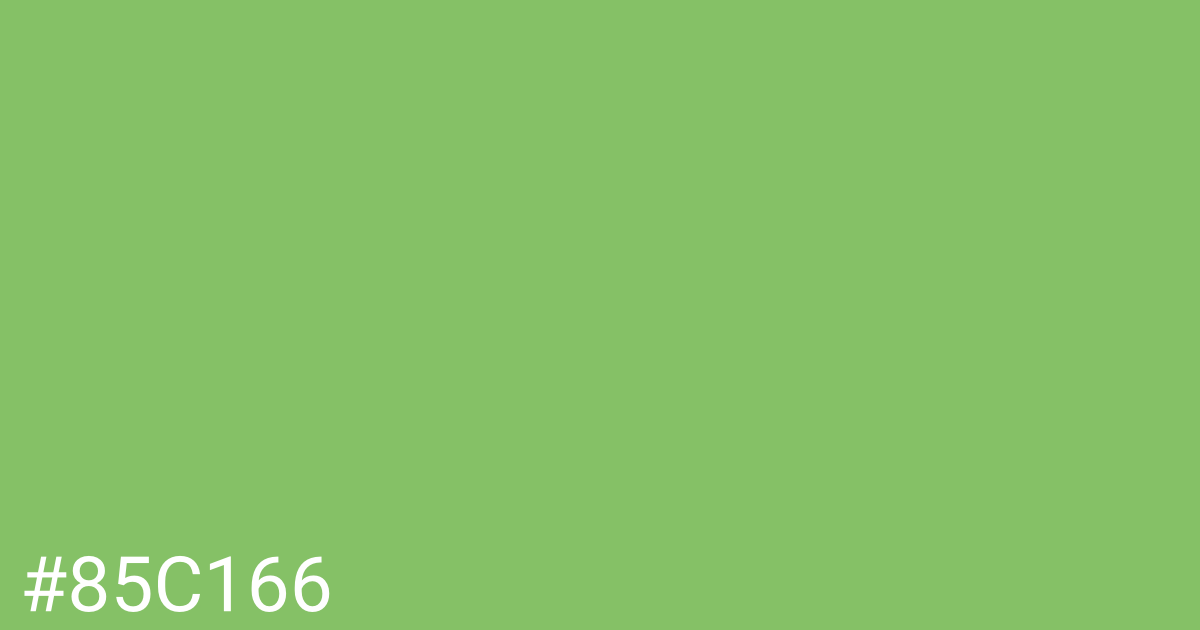 Hex color #85c166 graphic