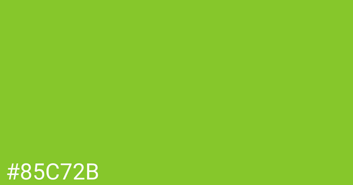 Hex color #85c72b graphic