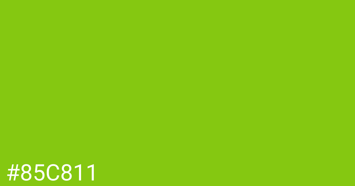 Hex color #85c811 graphic