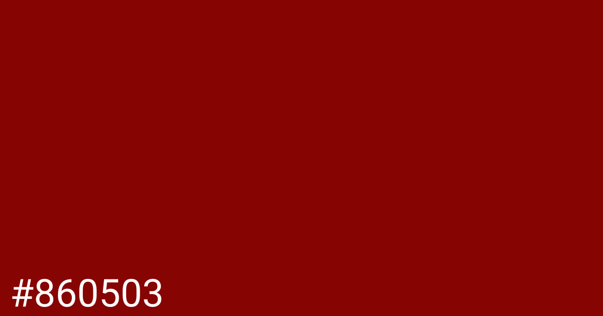 Hex color #860503 graphic