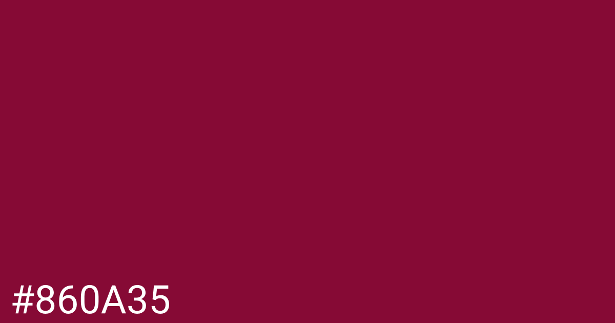 Hex color #860a35 graphic
