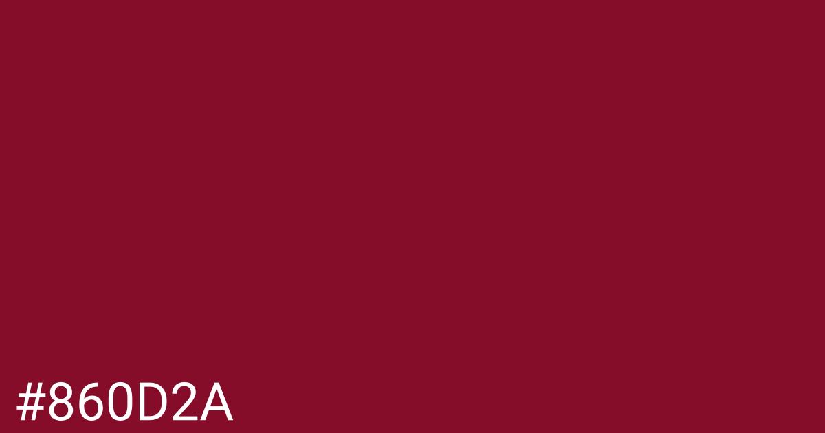 Hex color #860d2a graphic