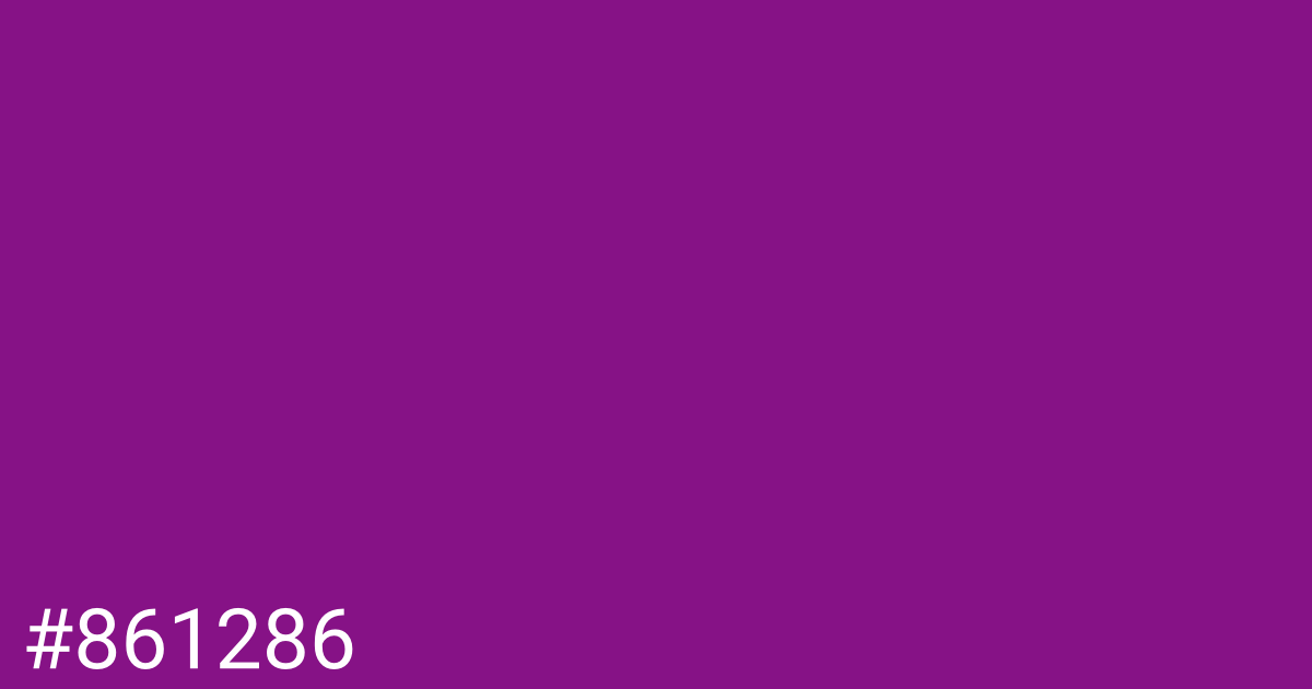Hex color #861286 graphic