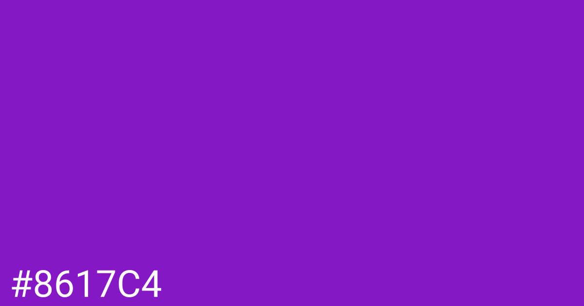 Hex color #8617c4 graphic