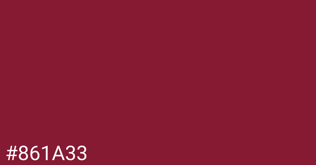 Hex color #861a33 graphic