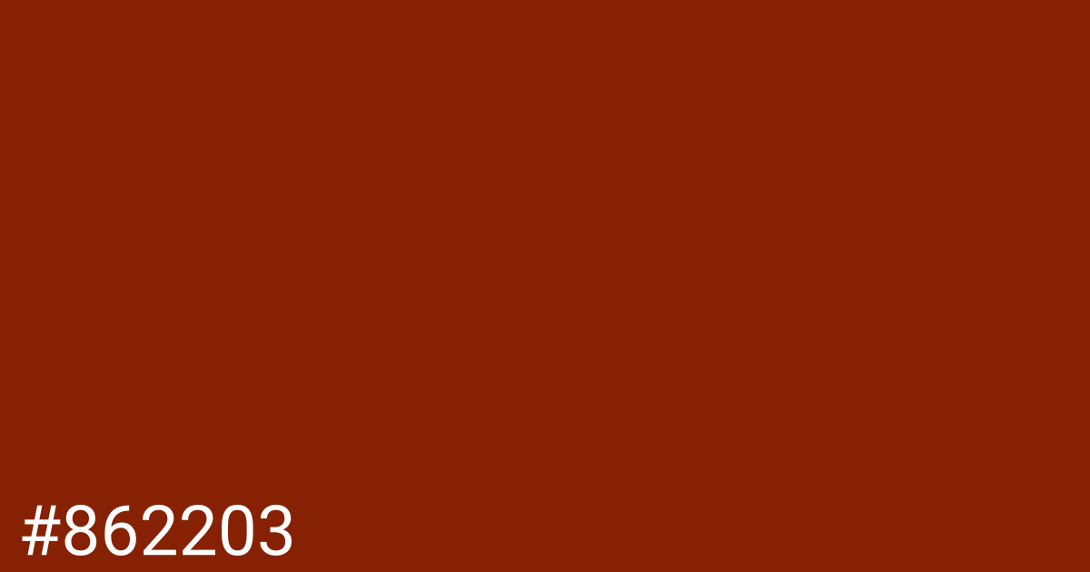 Hex color #862203 graphic