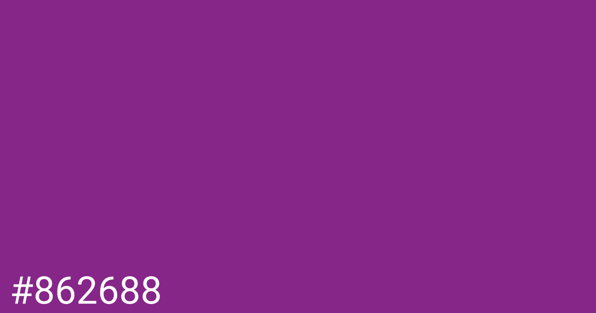 Hex color #862688 graphic