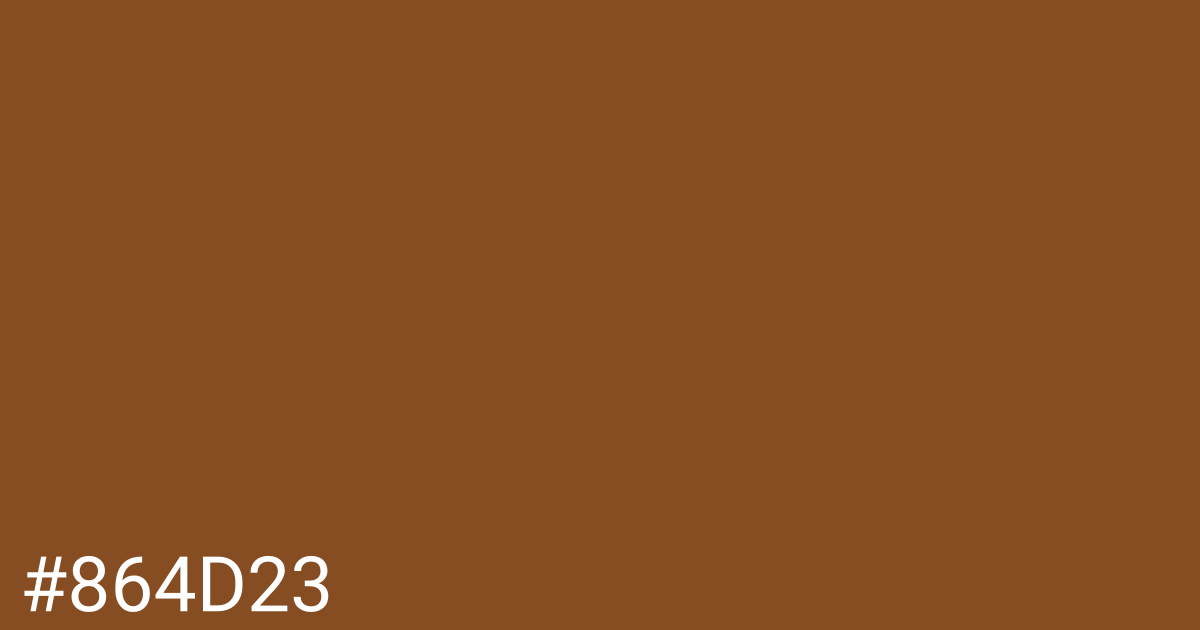 Hex color #864d23 graphic