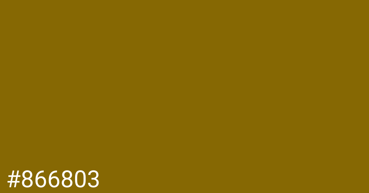 Hex color #866803 graphic