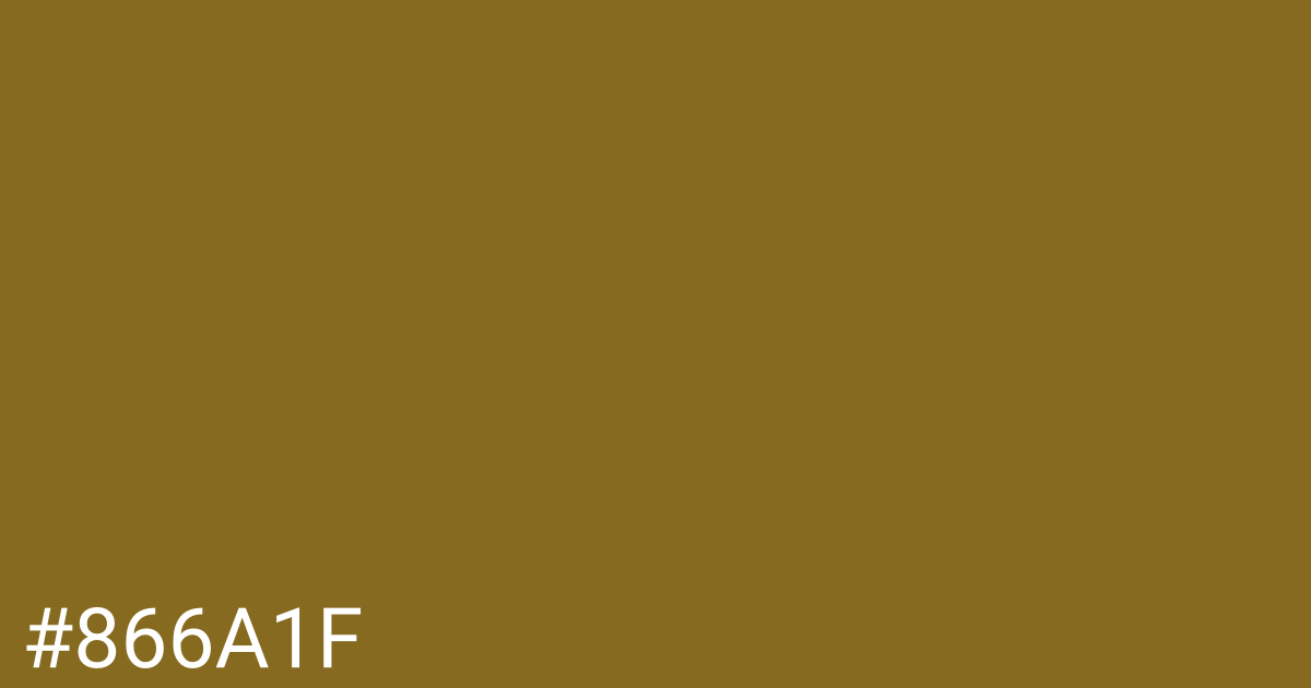 Hex color #866a1f graphic