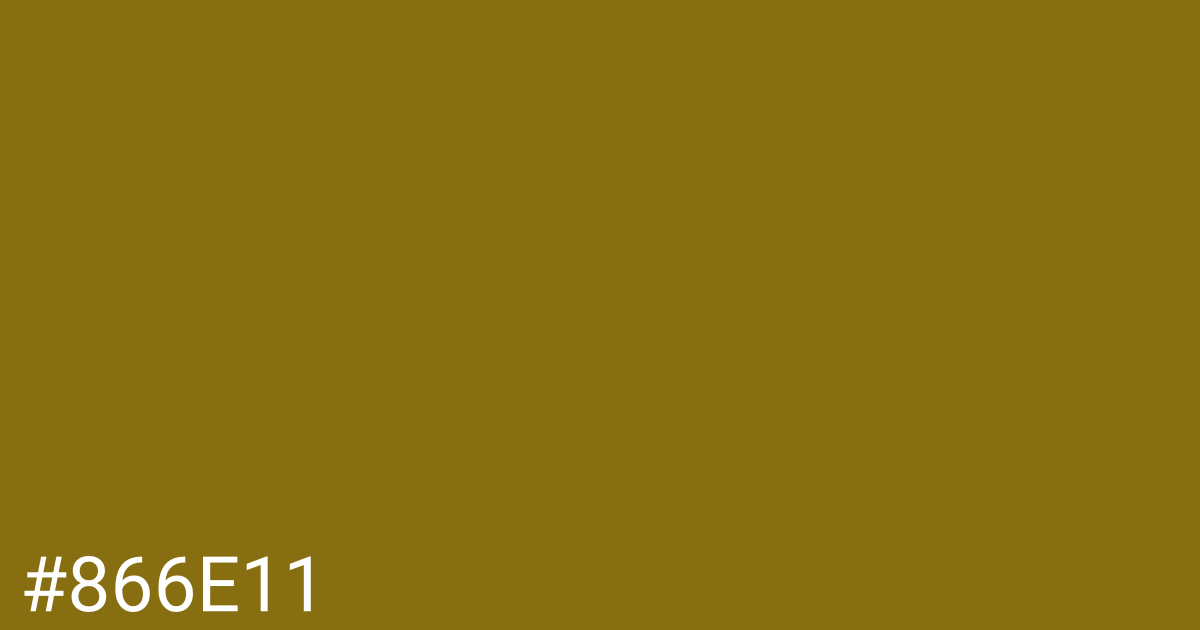 Hex color #866e11 graphic