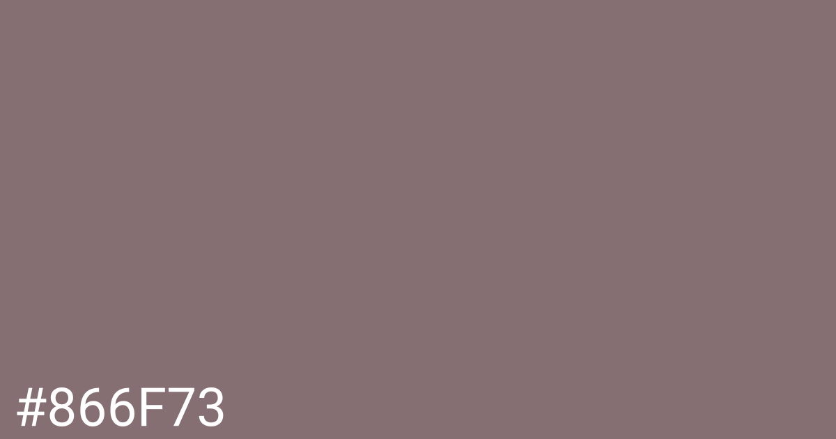 Hex color #866f73 graphic