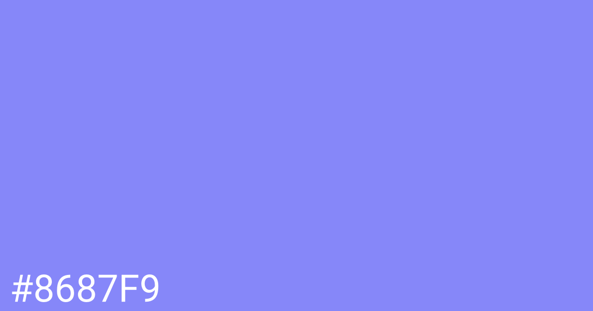 Hex color #8687f9 graphic