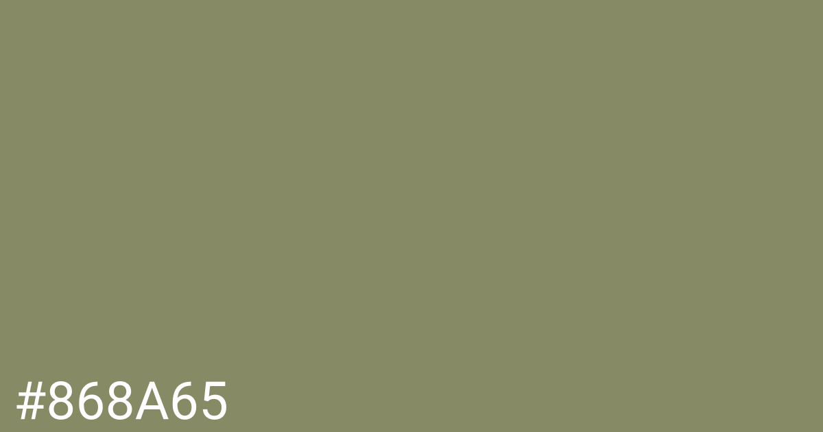 Hex color #868a65 graphic