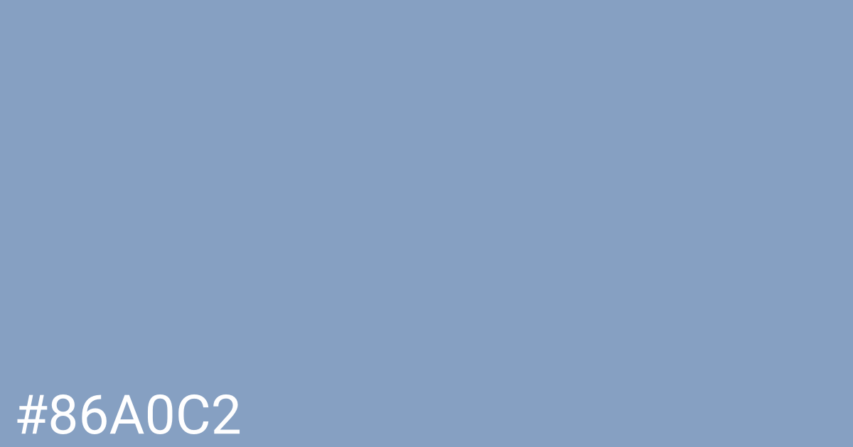 Hex color #86a0c2 graphic