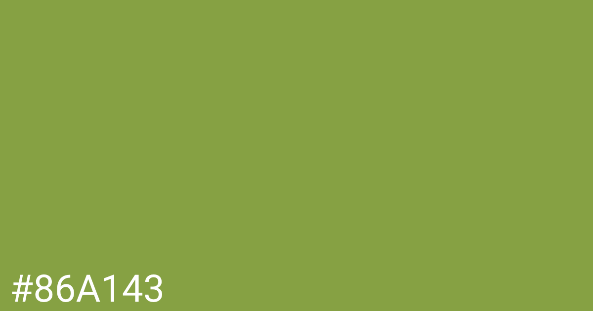 Hex color #86a143 graphic