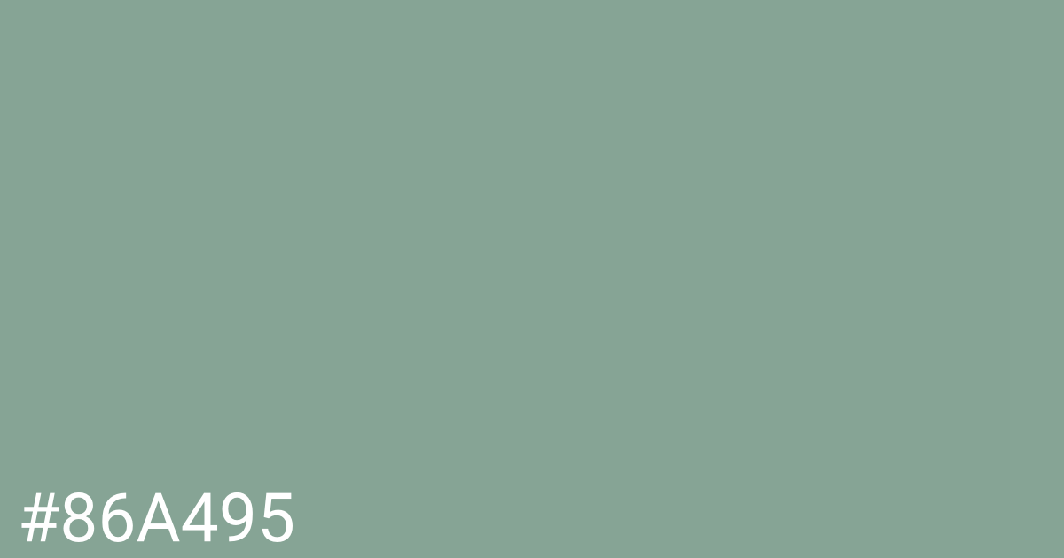 Hex color #86a495 graphic