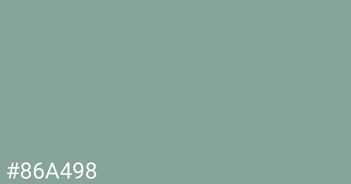 Hex color #86a498 graphic