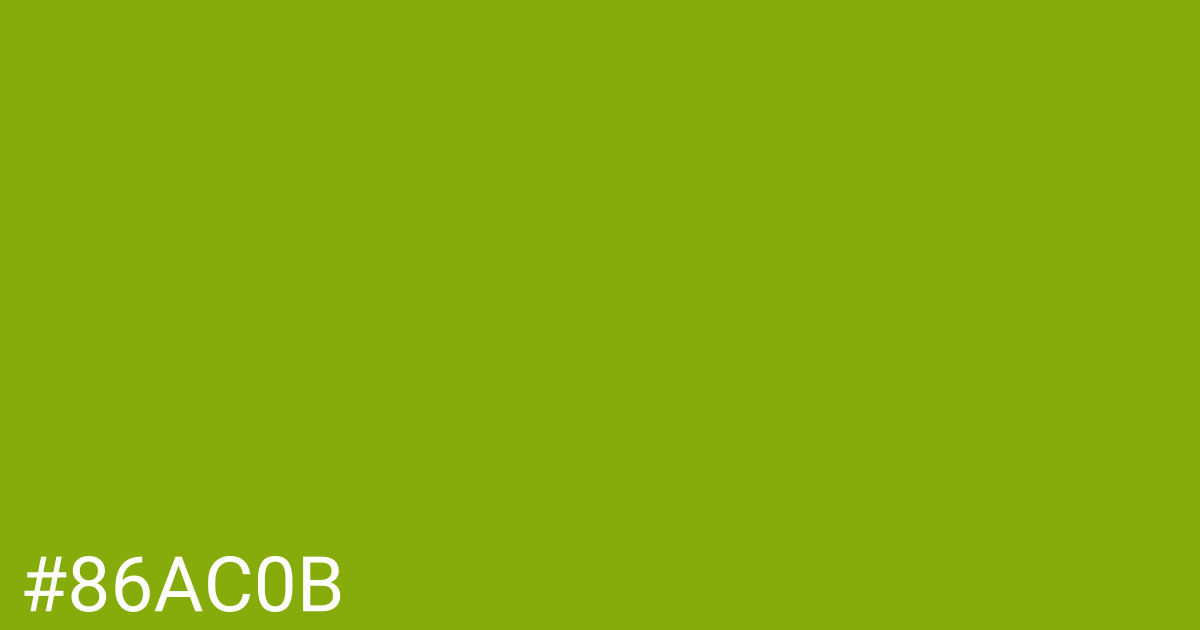 Hex color #86ac0b graphic
