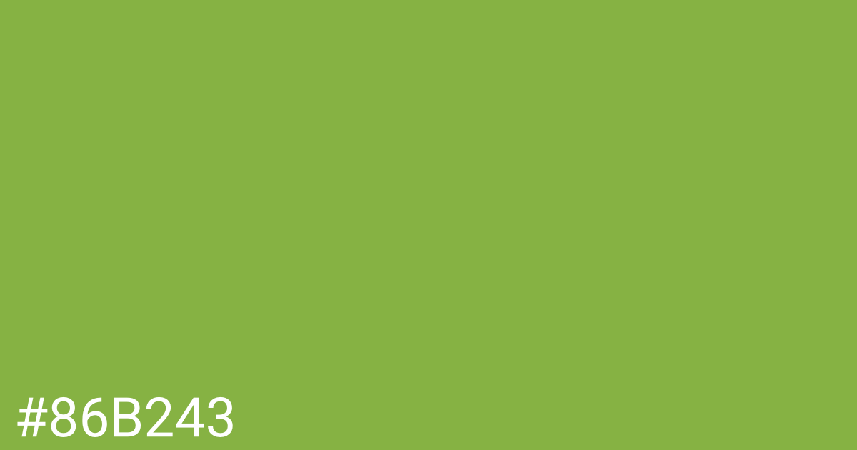 Hex color #86b243 graphic