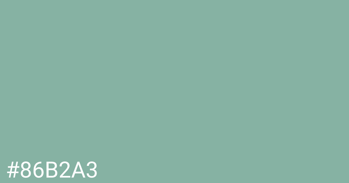 Hex color #86b2a3 graphic