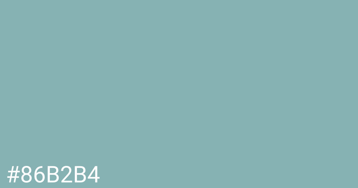 Hex color #86b2b4 graphic