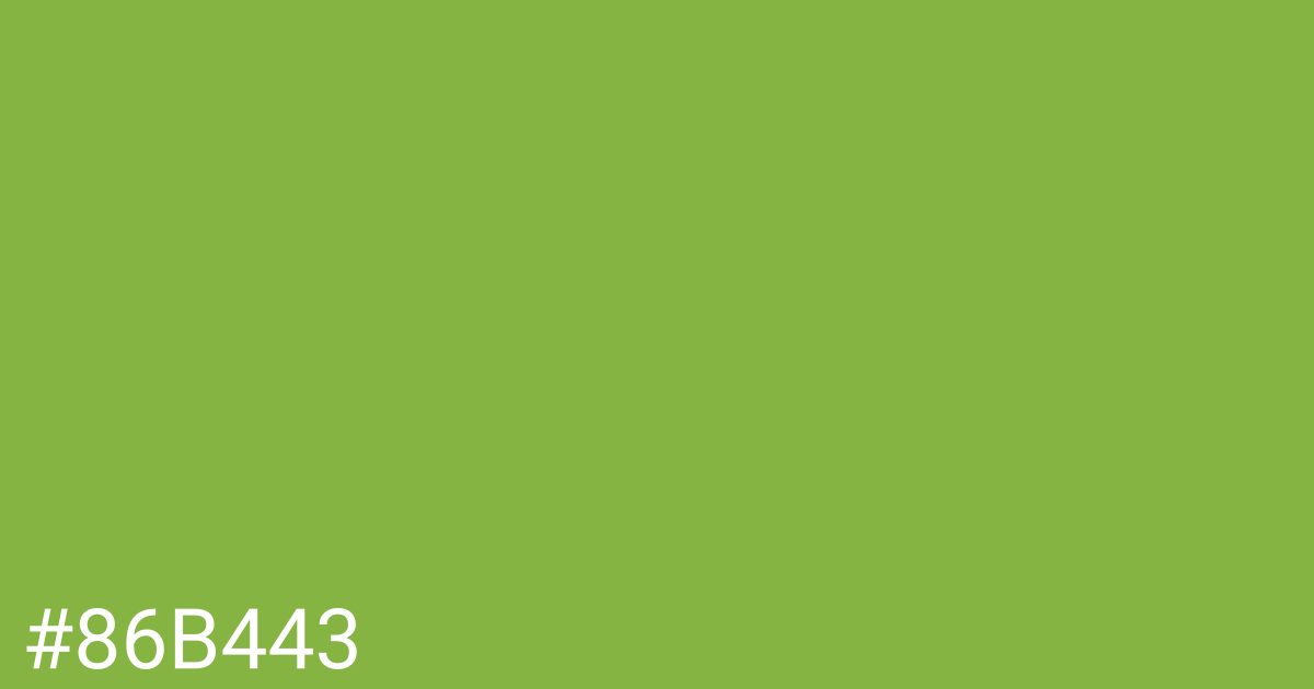 Hex color #86b443 graphic