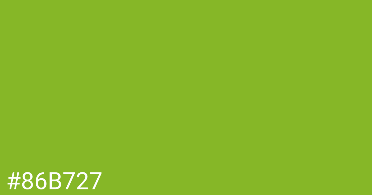 Hex color #86b727 graphic