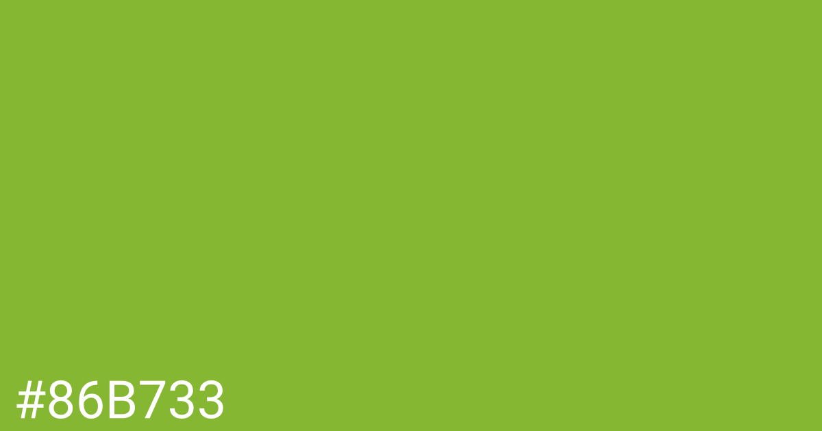 Hex color #86b733 graphic