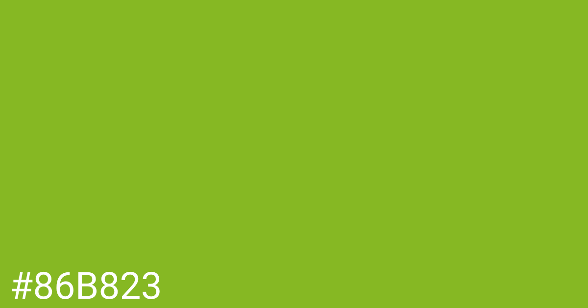 Hex color #86b823 graphic