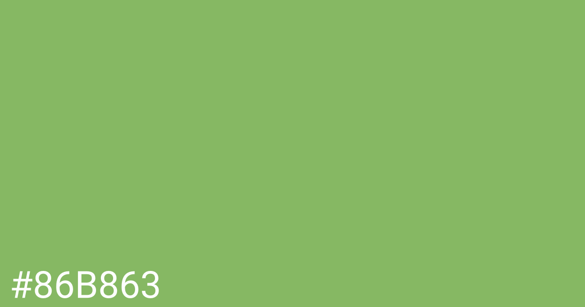 Hex color #86b863 graphic