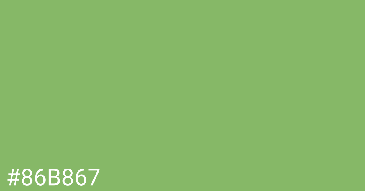 Hex color #86b867 graphic