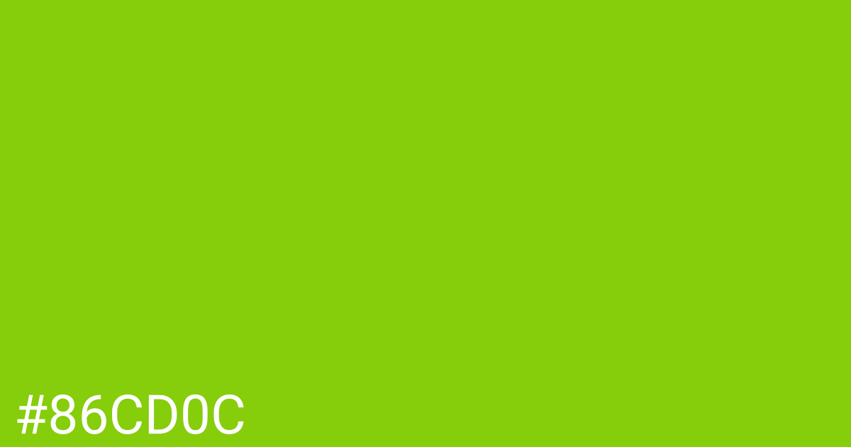 Hex color #86cd0c graphic
