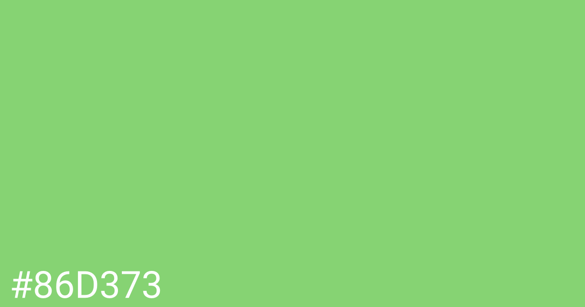 Hex color #86d373 graphic