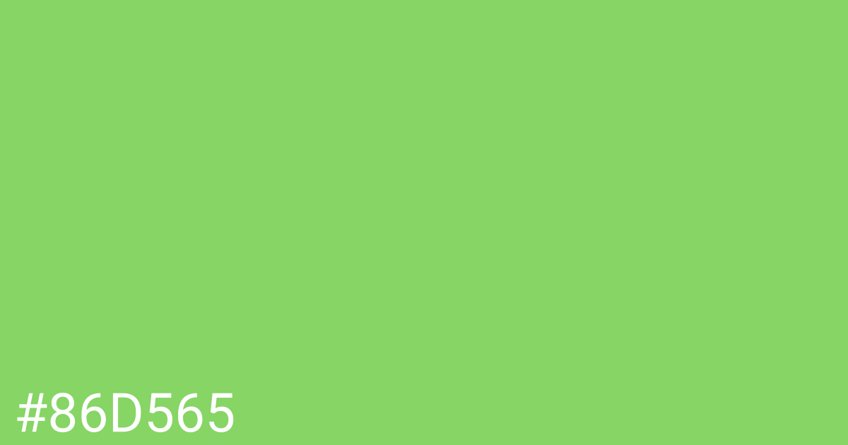 Hex color #86d565 graphic