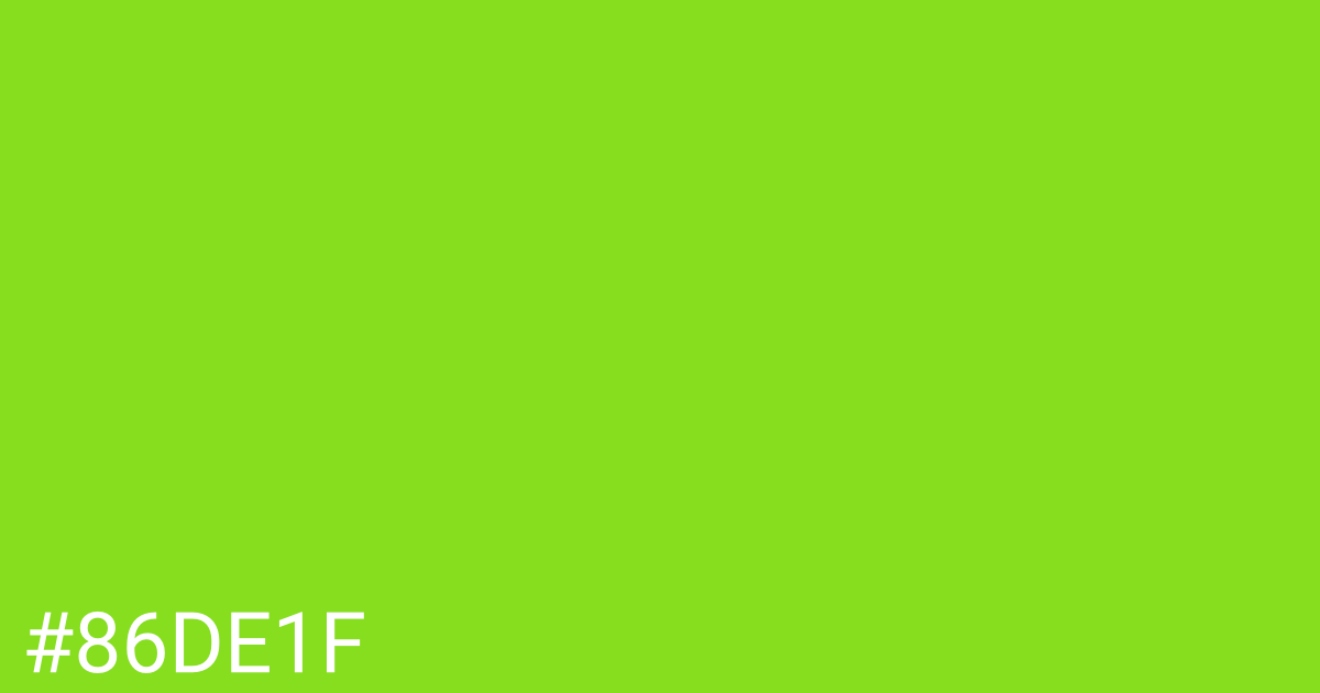 Hex color #86de1f graphic
