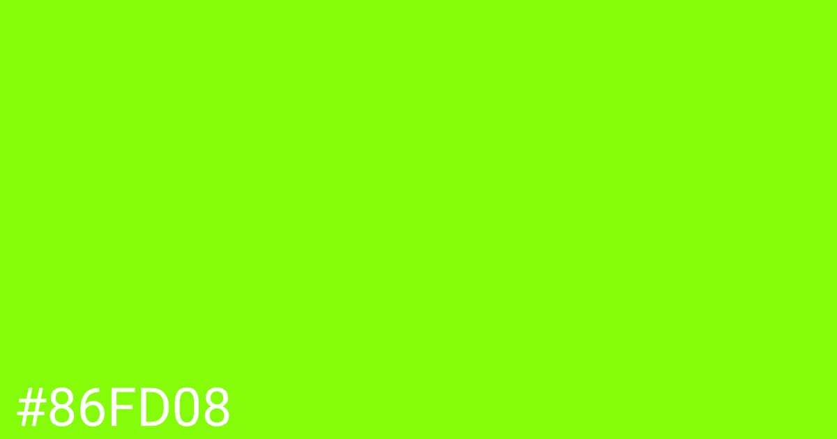 Hex color #86fd08 graphic