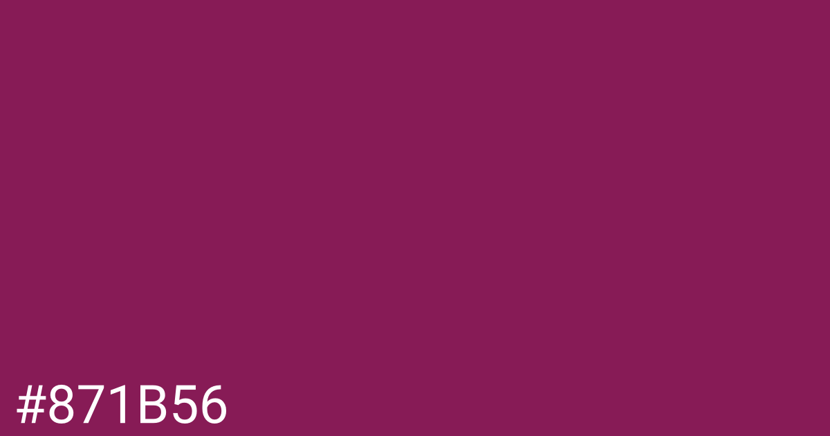 Hex color #871b56 graphic