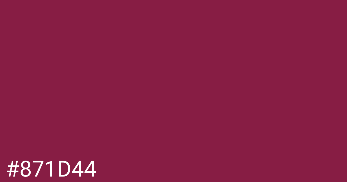 Hex color #871d44 graphic